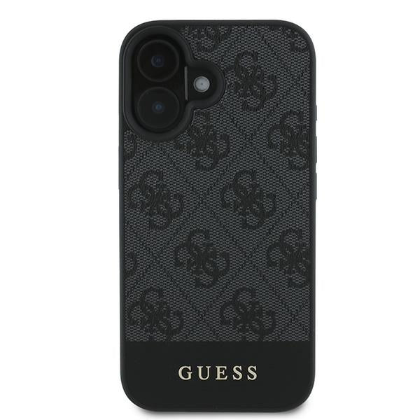 Guess 4G Bottom Stripe Case for iPhone 16 Plus 6.7" - Gray