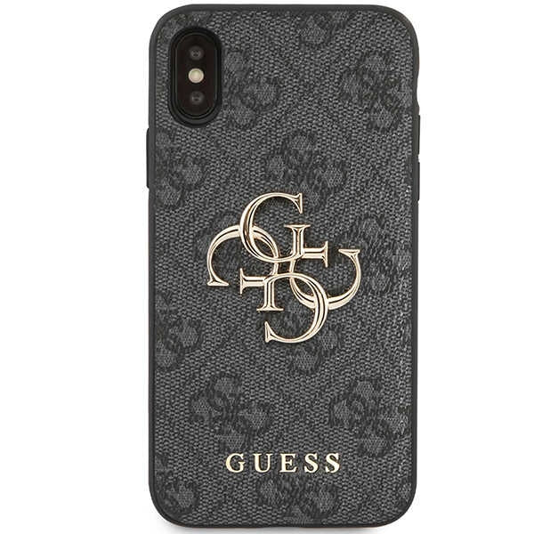 Guess 4G Big Metal Logo iPhone X/XS Case - Gray
