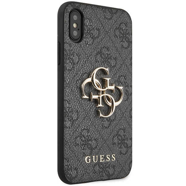 Guess 4G Big Metal Logo iPhone X/XS Case - Gray
