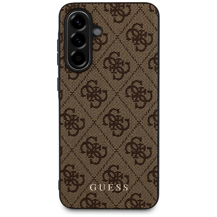 Guess 4G Metal Gold Logo Case for Samsung Galaxy A36 - Brown