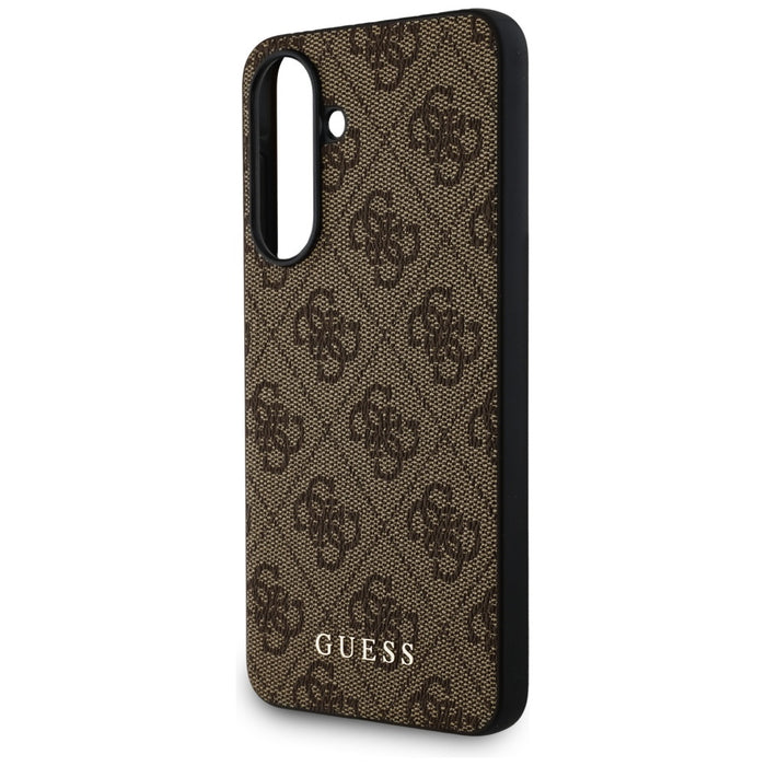 Guess 4G Metal Gold Logo Case for Samsung Galaxy A36 - Brown