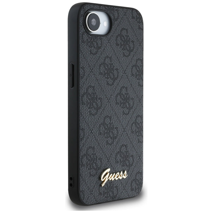 Guess 4G Script Logo MagSafe case for iPhone 16e - black