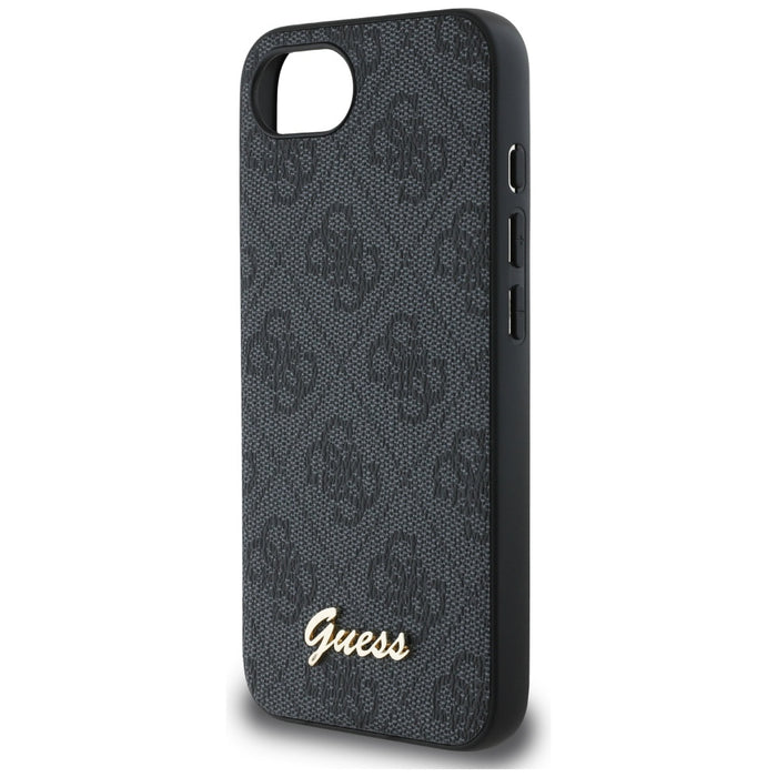 Guess 4G Script Logo MagSafe case for iPhone 16e - black
