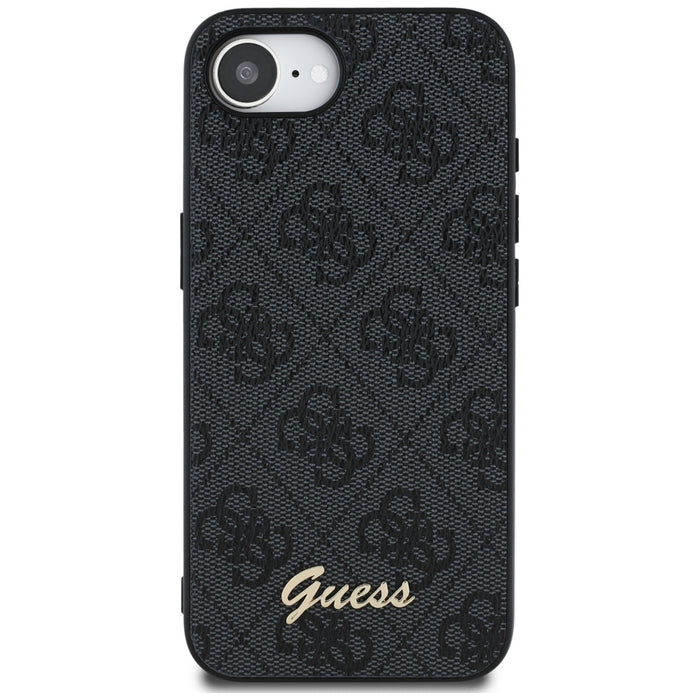 Guess 4G Script Logo MagSafe case for iPhone 16e - black