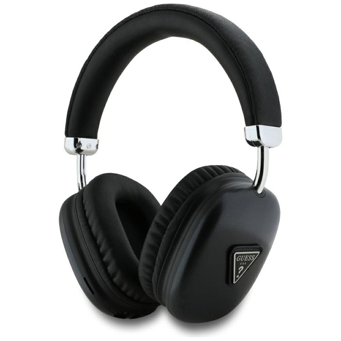 Guess Metallic Triangle Logo Over-Ear Headphones - Black