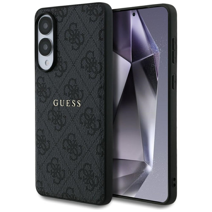 Guess 4G Ring Classic Logo MagSafe Case for Samsung Galaxy S25 Edge - Black