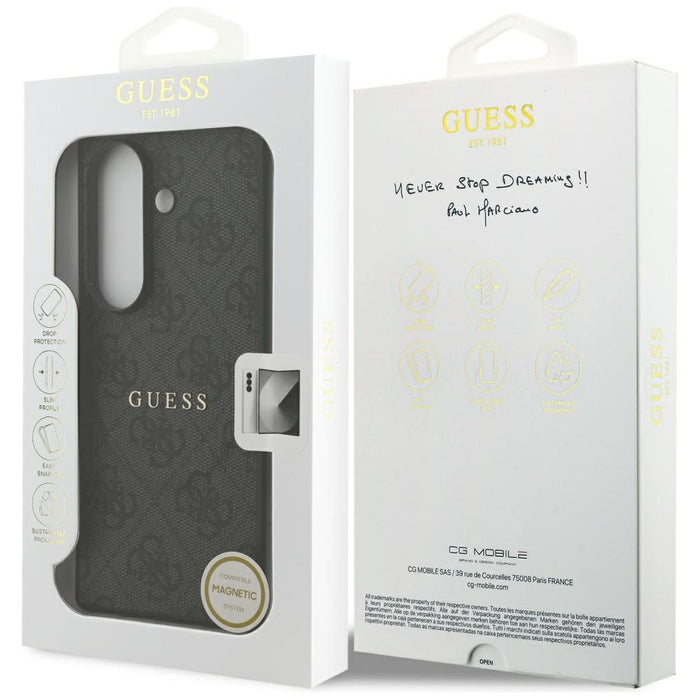 Guess 4G Classic MagSafe Case for Samsung Galaxy Z Fold7 - Black