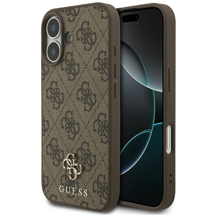 Guess 4G Small Classic Logo MagSafe Case for iPhone 17 - Brown