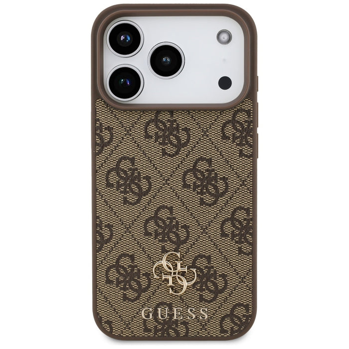 Guess 4G Small Classic Logo MagSafe case for iPhone 17 Pro - brown