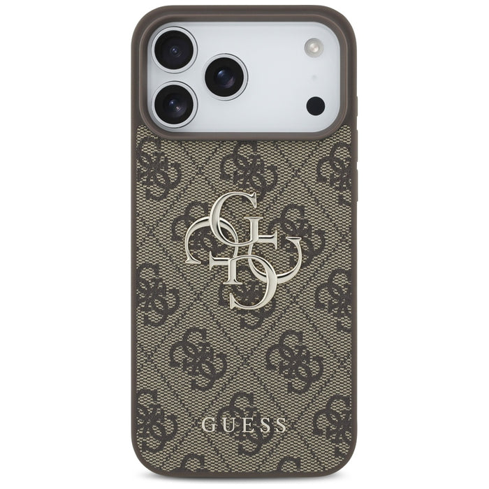 Guess 4G Big Logo Case for iPhone 17 Pro Max - Brown