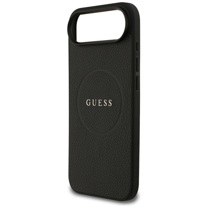 Guess Grained Ring MagSafe case for iPhone 17 Air - black