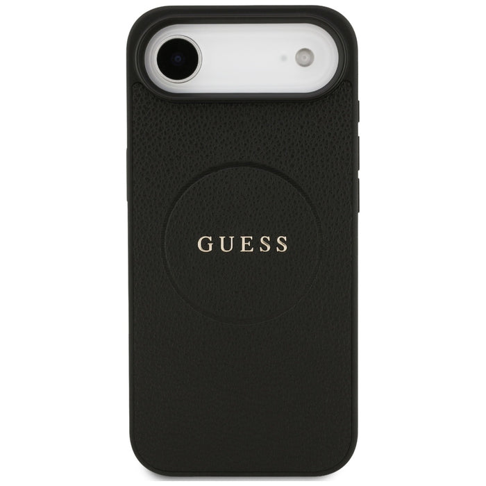 Guess Grained Ring MagSafe case for iPhone 17 Air - black