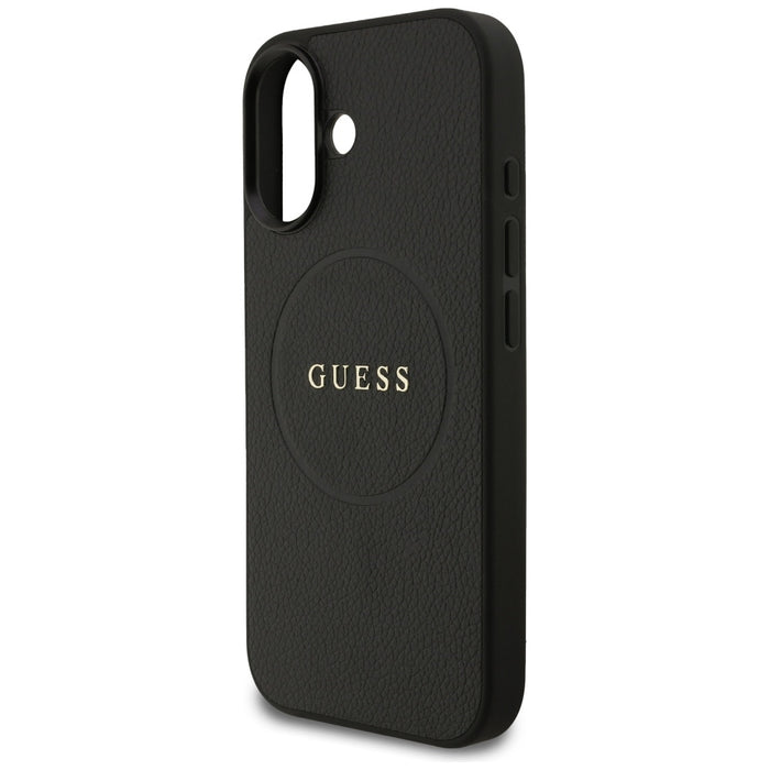 Guess Grained Ring MagSafe case for iPhone 17 - black