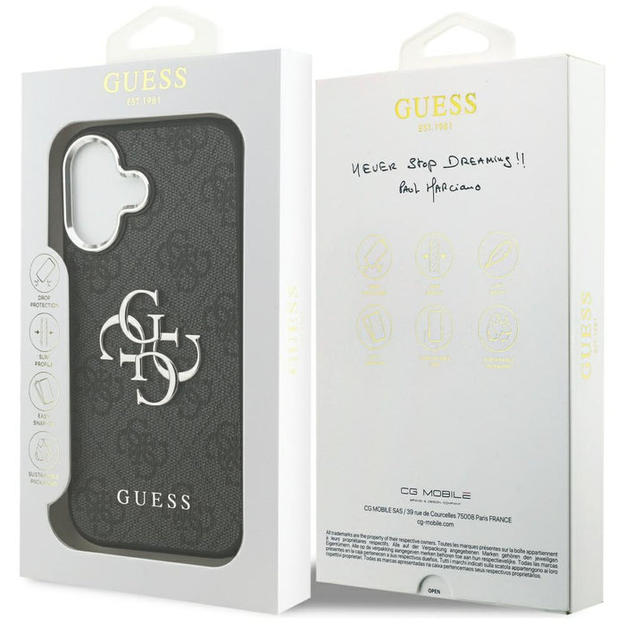 Guess 4G Big 4G Classic Logo Case for iPhone 17 - Black