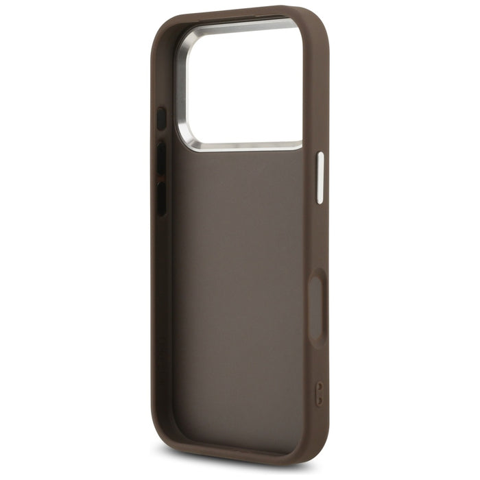 Guess 4G Big 4G Classic Logo case for iPhone 17 Pro brown - silver