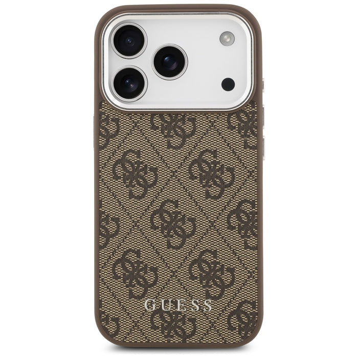 Guess 4G Classic Logo MagSafe case for iPhone 17 Pro - brown