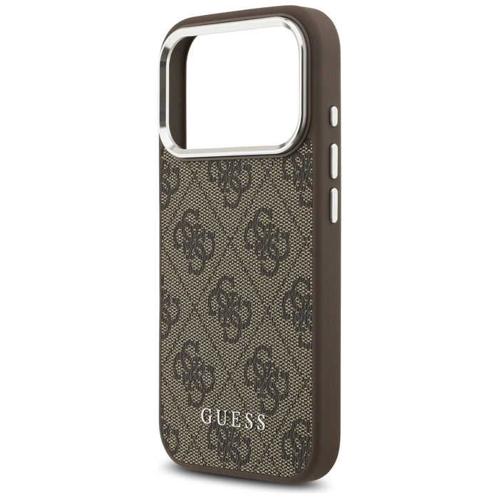 Guess 4G Classic Logo MagSafe case for iPhone 17 Pro - brown