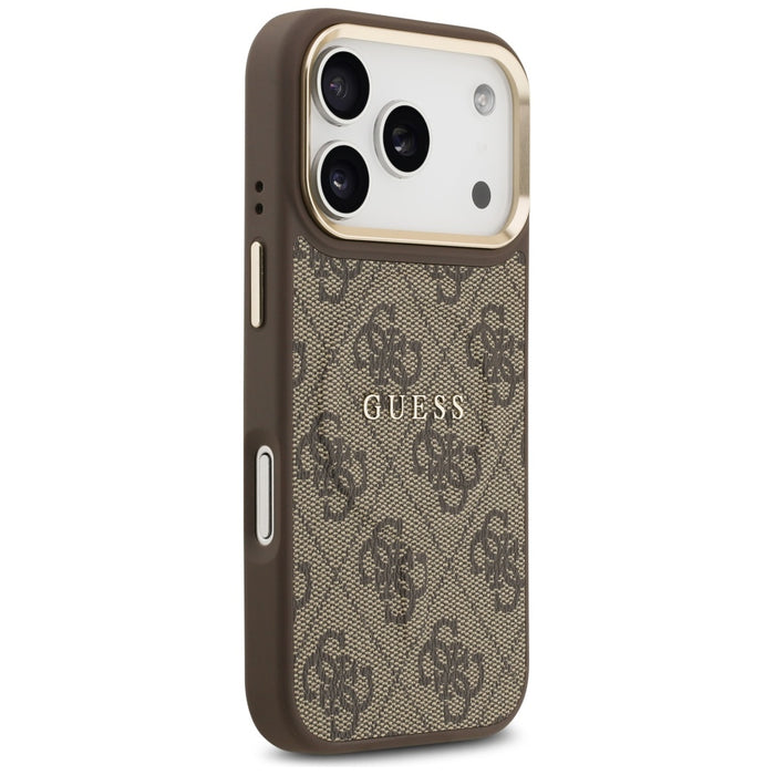 Guess 4G PU Classic Logo MagSafe Case for iPhone 17 Pro - Brown