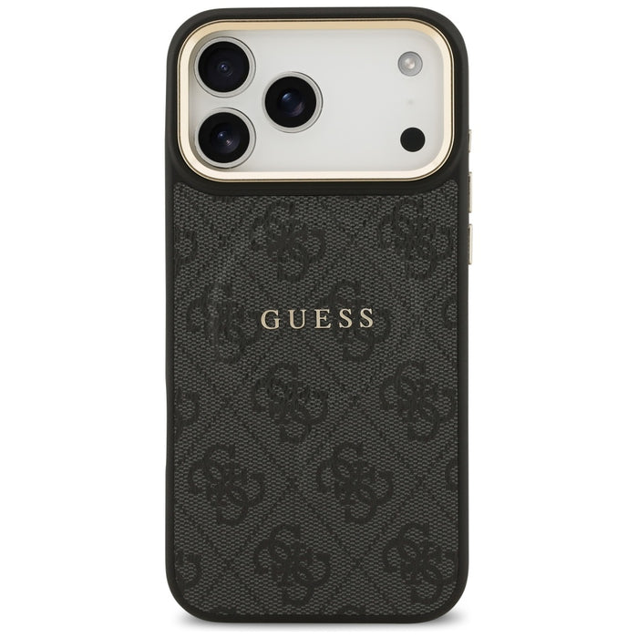 Guess 4G PU Classic Logo MagSafe case for iPhone 17 Pro Max - black