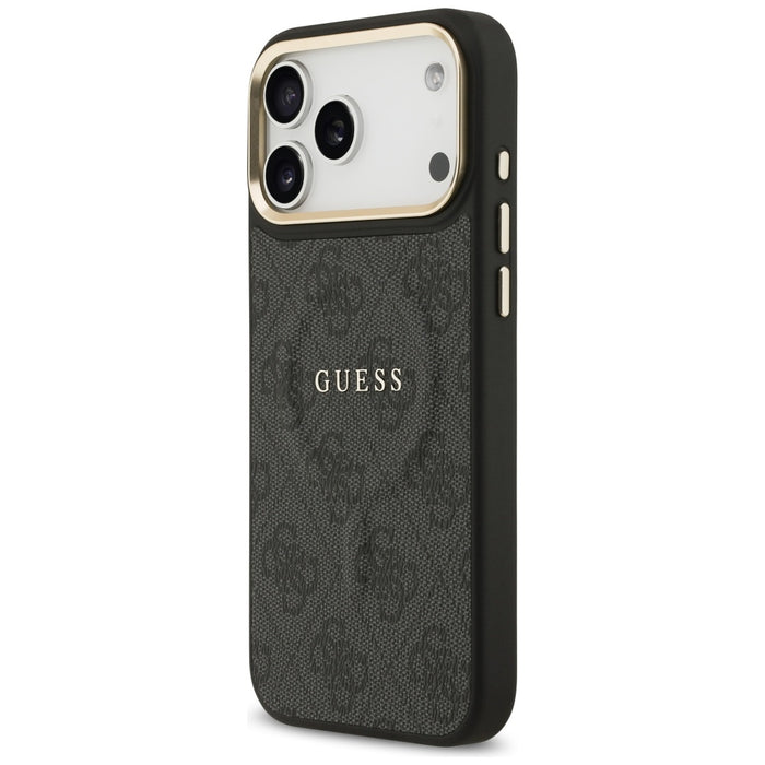 Guess 4G PU Classic Logo MagSafe case for iPhone 17 Pro Max - black