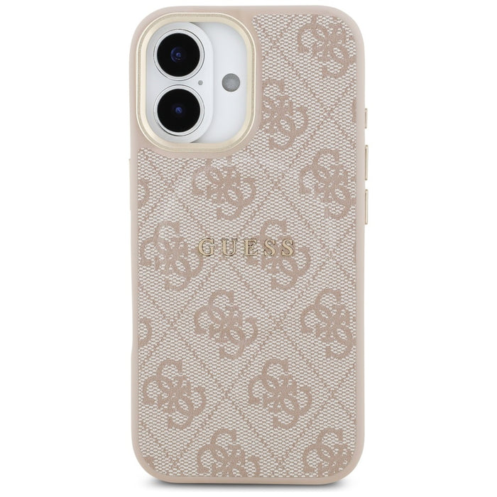 Guess 4G PU Classic Logo MagSafe Case for iPhone 17 - Pink