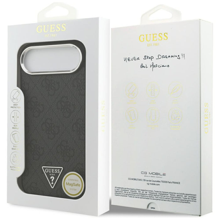 Guess 4G Triangle Logo MagSafe case for iPhone 17 Air - black