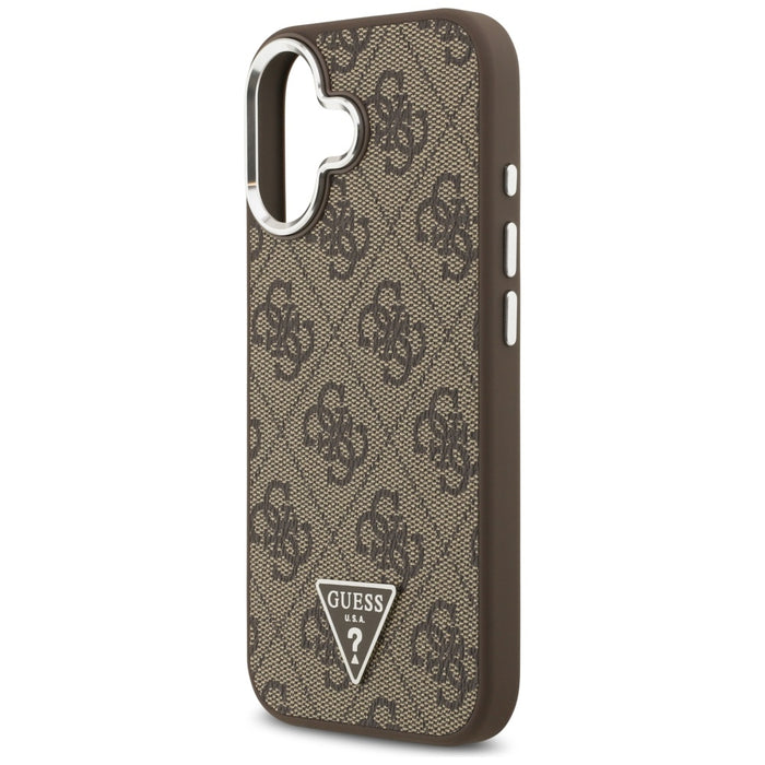 Guess 4G Triangle Logo MagSafe case for iPhone 17 - brown