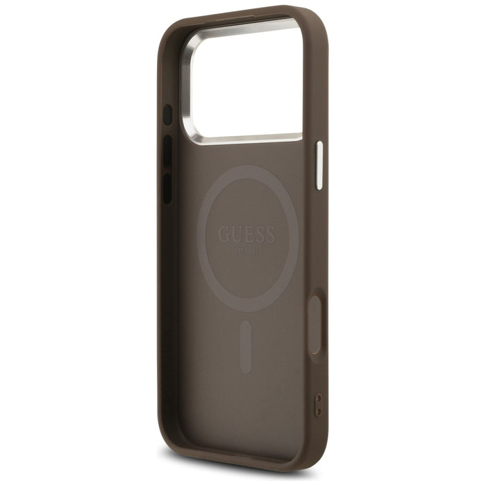 Guess 4G Triangle Logo MagSafe case for iPhone 17 Pro Max - brown