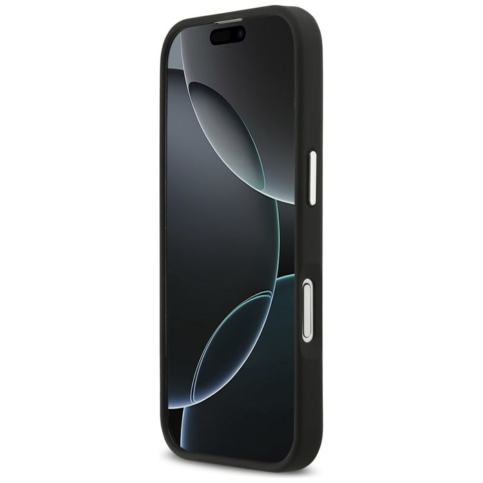 Guess Grained Big 4G Classic Logo case for iPhone 17 - black
