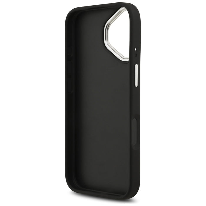 Guess Grained Big 4G Classic Logo case for iPhone 17 - black
