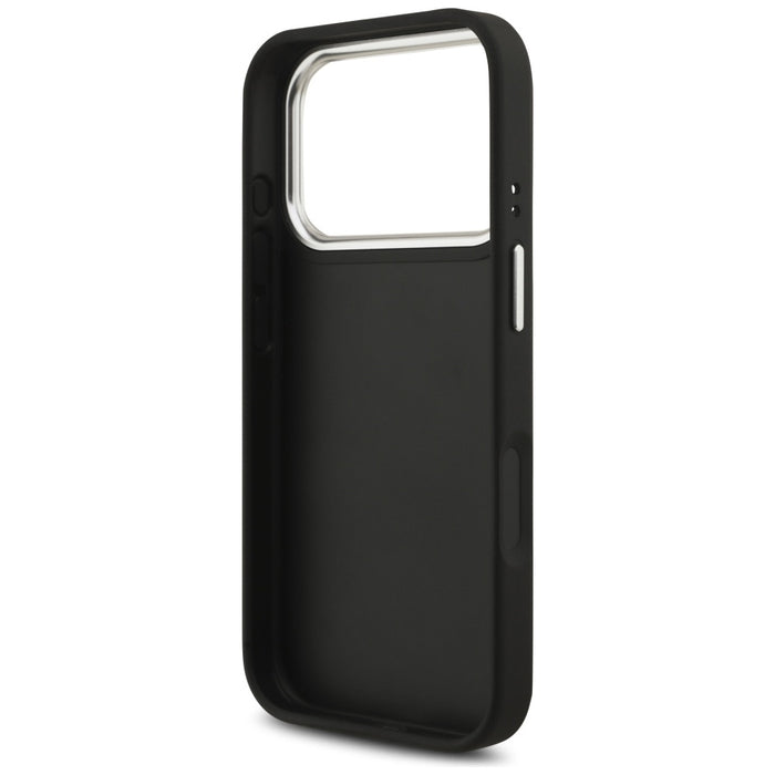 Guess Grained Big 4G Classic Logo case for iPhone 17 Pro - black