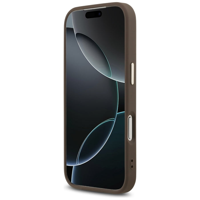 Guess 4G Big 4G Classic Logo Case for iPhone 17 Pro - Brown and Gold