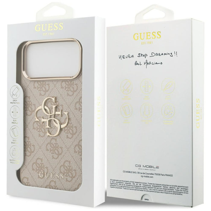 Guess 4G Big 4G Classic Logo Case for iPhone 17 Pro Max - Rose Gold