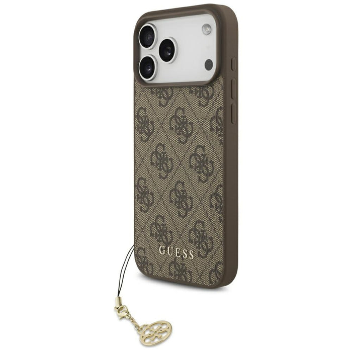 Guess 4G Charms Collection MagSafe case for iPhone 17 Pro Max - brown