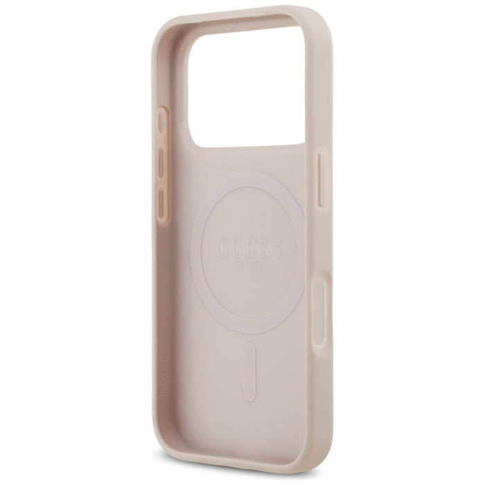 Guess 4G Circle Classic Logo MagSafe Case for iPhone 17 Pro - Pink