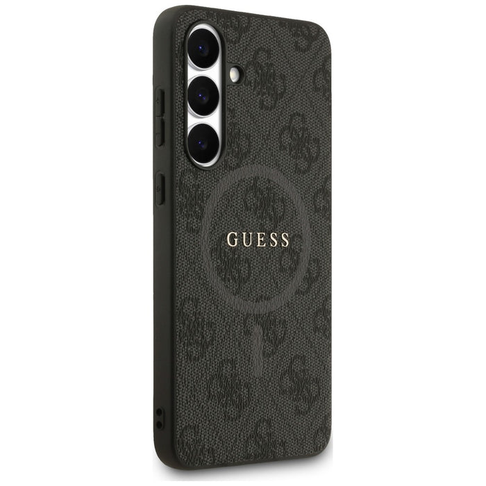 Guess 4G Ring Classic Logo MagSafe case for Samsung Galaxy S25 FE - black