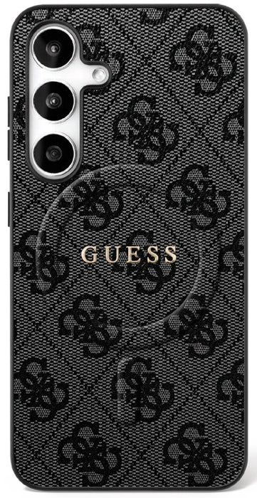 Guess 4G Ring Classic Logo MagSafe case for Samsung Galaxy S25 FE - black
