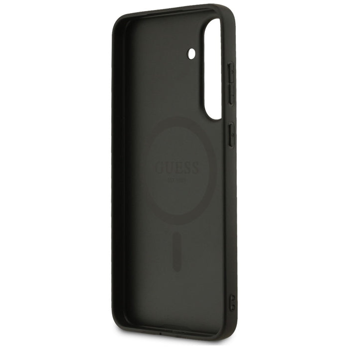 Guess 4G Ring Classic Logo MagSafe case for Samsung Galaxy S25 FE - black