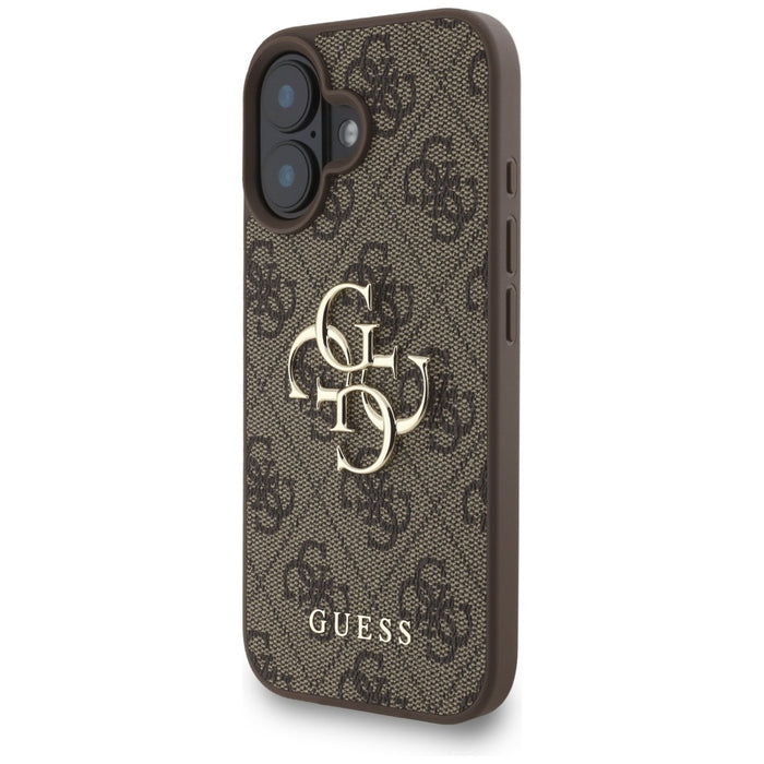 Guess 4G Strap 4G Classic Logo Case for iPhone 16 - Brown