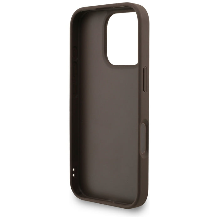 Guess 4G Strap 4G Classic Logo Case for iPhone 16 Pro - Brown