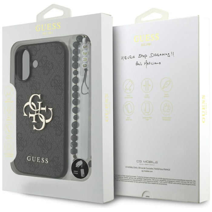 Guess 4G Strap 4G Classic Logo Case for iPhone 17 - Black