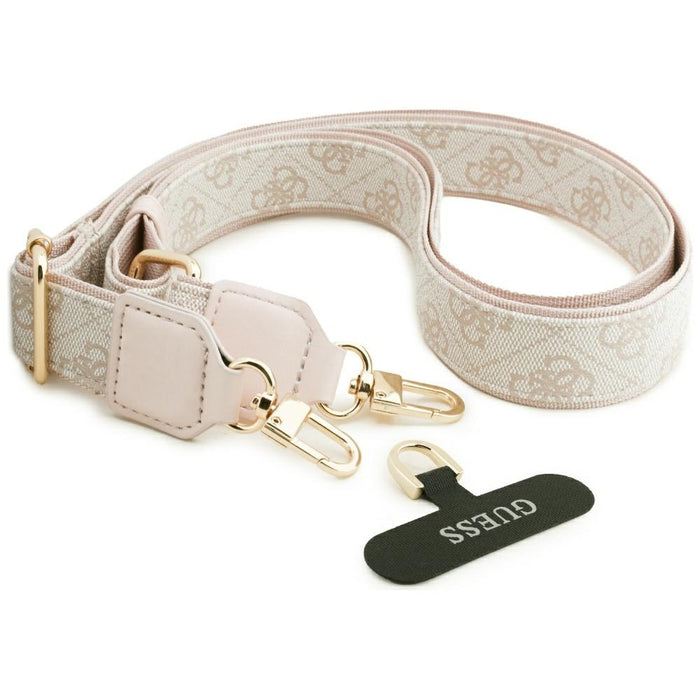 Guess 4G Strass Logo &amp; Big Strap Metal Buttons MagSafe Case for iPhone Air - Pink