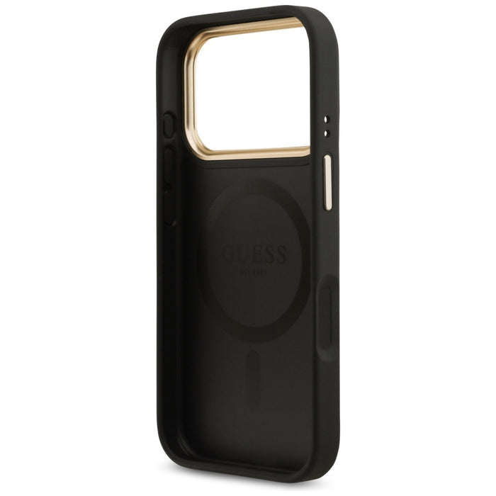 Guess 4G Strass Logo MagSafe case for iPhone 17 Pro - black