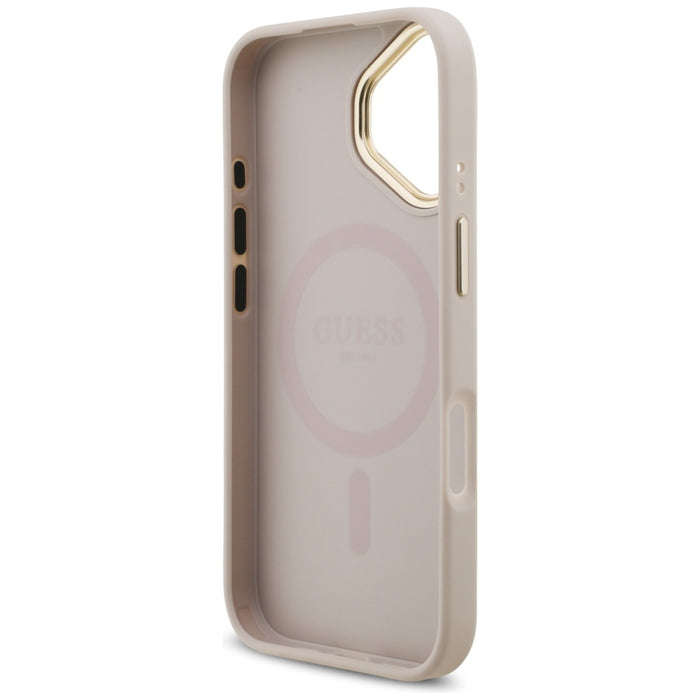 Guess 4G Strass Logo MagSafe Case for iPhone 17 - Pink