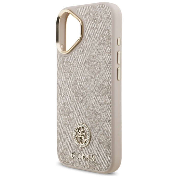 Guess 4G Strass Logo MagSafe Case for iPhone 17 - Pink