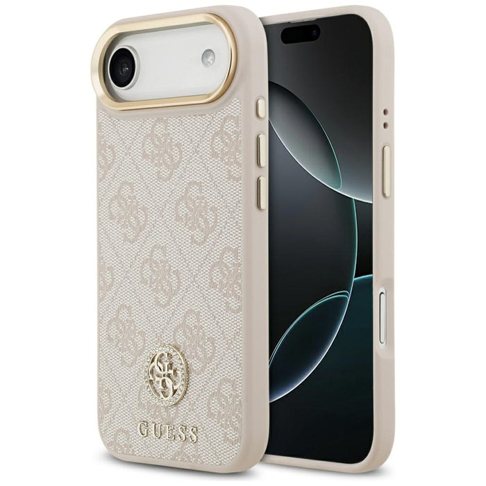Guess 4G Strass Logo MagSafe Case for iPhone Air - Pink