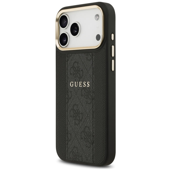 Guess 4G Stripe MagSafe case for iPhone 17 Pro Max - black