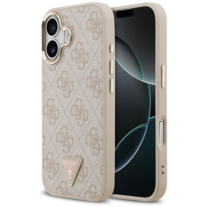 Guess 4G Triangle Logo MagSafe Case for iPhone 17 - Rose Gold