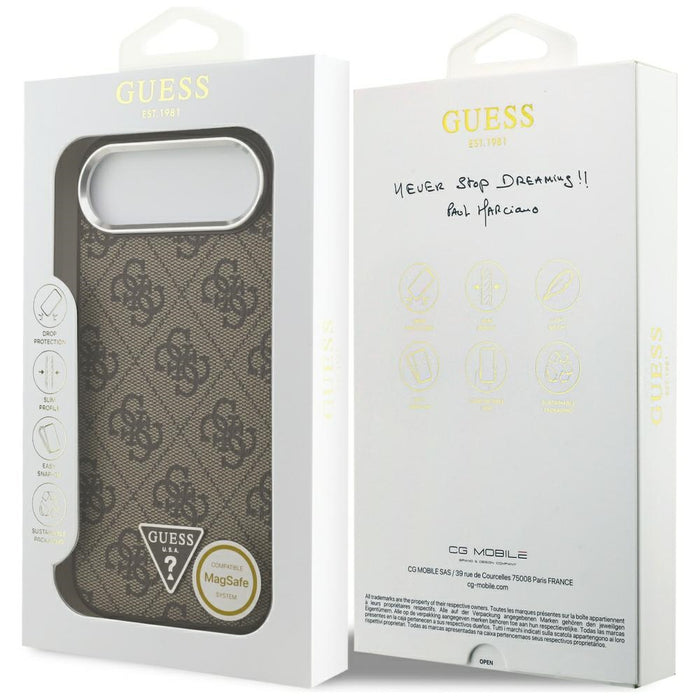 Guess 4G Triangle Logo MagSafe case for iPhone Air - brown