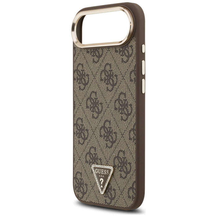 Guess 4G Triangle Logo MagSafe Case for iPhone Air Brown - Gold